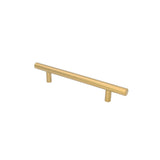 Brushed Brass Cabinet Pulls，Stainless Steel Drawer Handles，6-1/4" Hole Center Drawer Pulls and Door Knobs for Furniture Kitchen Hardware