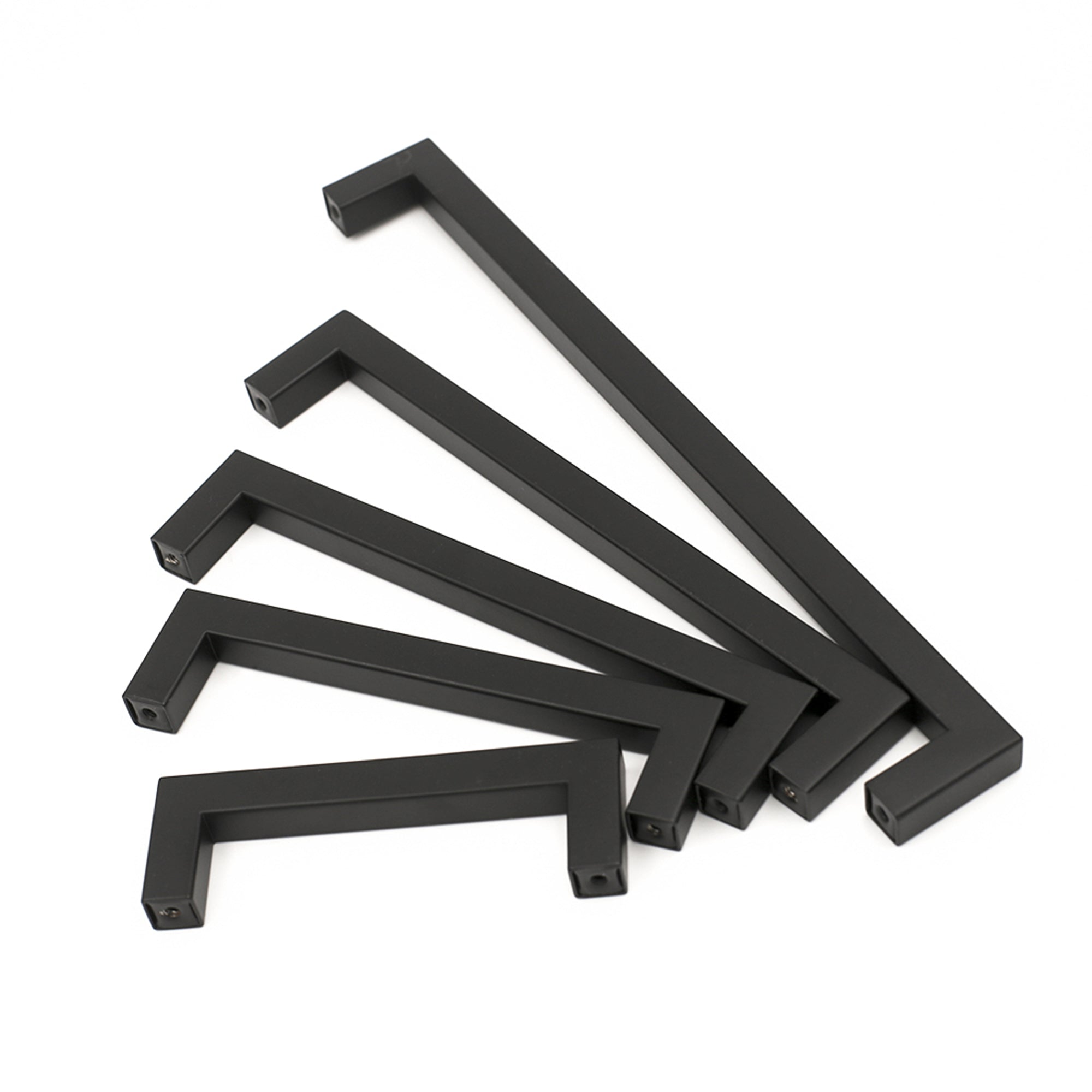 5 Inch Black Square Kitchen Cabinet Handles Cabinet Pulls - Kitchen Cabinet Hardware for Cabinet Door ,Drawers,Cupboard and Wardrobe
