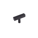 Matte Black Cabinet Knobs Furniture Hardware Drawer Pulls - Stainless Steel Cabinet Handles - Hole Centers(Knob，2.5"，3")