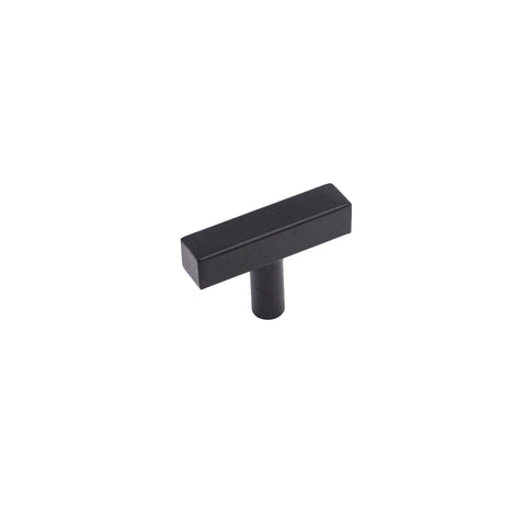 Matte Black Cabinet Knobs Furniture Hardware Drawer Pulls - Stainless Steel Cabinet Handles - Hole Centers(Knob，2.5"，3")