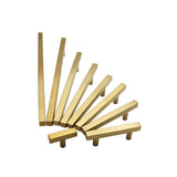 Brushed Brass Cabinet Handles Gold Cabinet Pulls - 10" Inch (256mm) Hole Centers