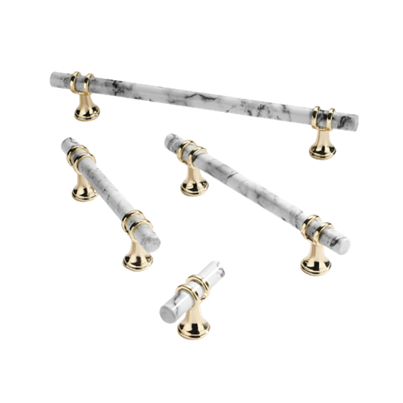 7.5 Inch(C-C) Marble Finish Solid Drawer Pulls，Knobs & Handles