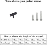 Matte Black Cabinet Knobs Furniture Hardware Drawer Pulls - Stainless Steel Cabinet Handles - Hole Centers(Knob，2.5"，3")