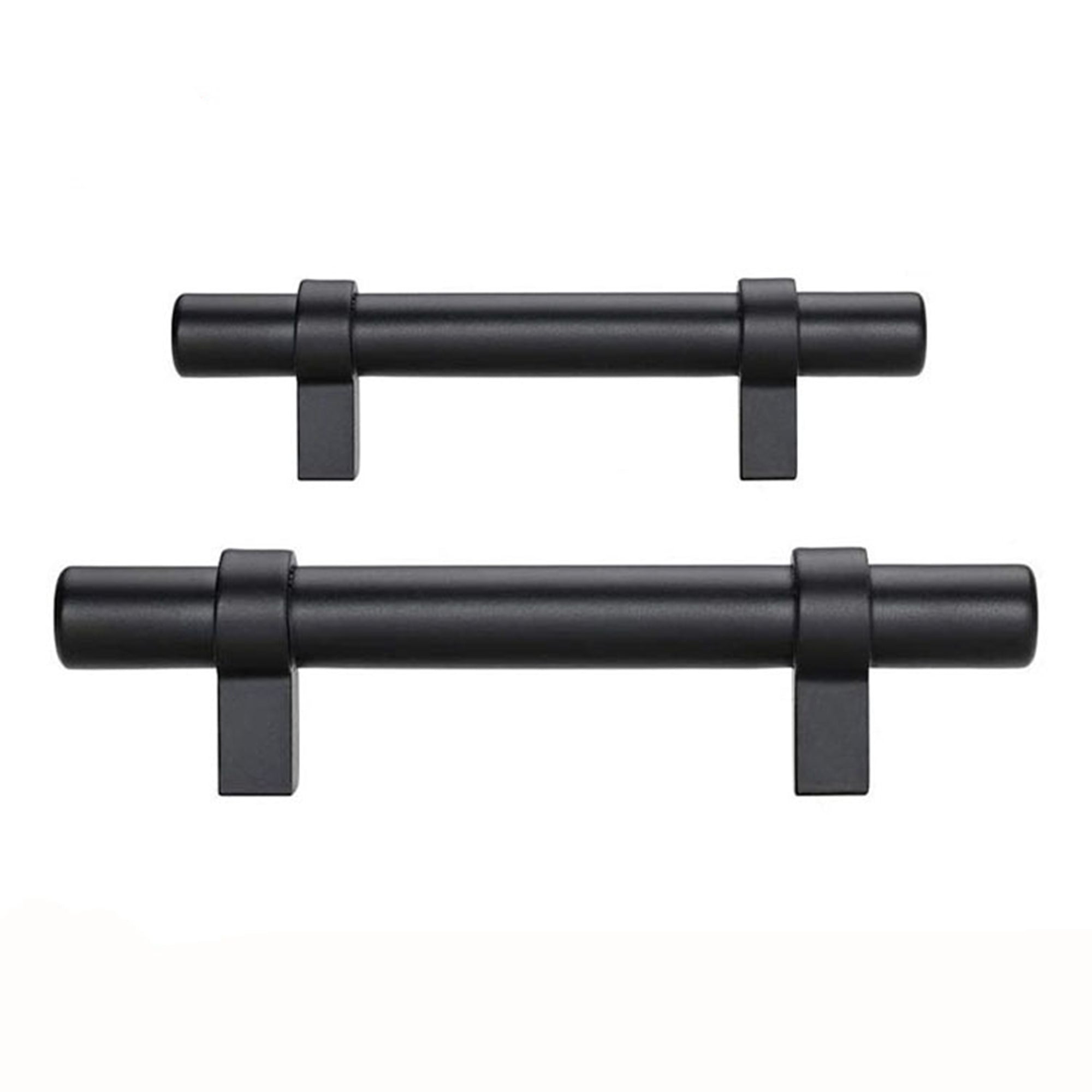 Black Modern Cupboard Handles Stainless Steel Pulls - Round Shape Series - Hole Centers(Knob, 3",3.5,3.75,4",5",6.25",7.5",8.8",10")