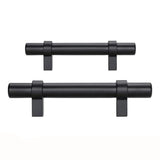 Black Modern Cupboard Handles Stainless Steel Pulls - Round Shape Series - Hole Centers(Knob, 3",3.5,3.75,4",5",6.25",7.5",8.8",10")