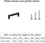 6 INCH(C-C) MATTE BLACK CABINET PULLS (152MM, CUSTOMIZED SIZE)