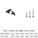Matte Black Drawer Pulls Drawer Knobs, Cabinet Knobs and Pulls - Single Hole 2"(50mm)