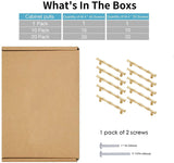 Bamboo Shape Solid Zinc Alloy Cabinet Knobs Handle Pulls - Bamboo Shape Series - Hole Centers(T-Bar Knob，96mm，128mm)