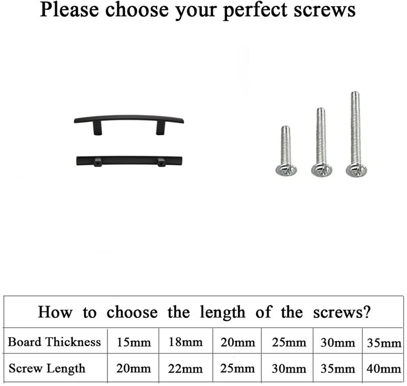 3.75 inch(C-C) Matte Black Kitchen Drawer Pulls Arch Cabinet Handles
