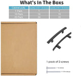 3 inch(C-C) Matte Black Kitchen Drawer Pulls Arch Cabinet Handles