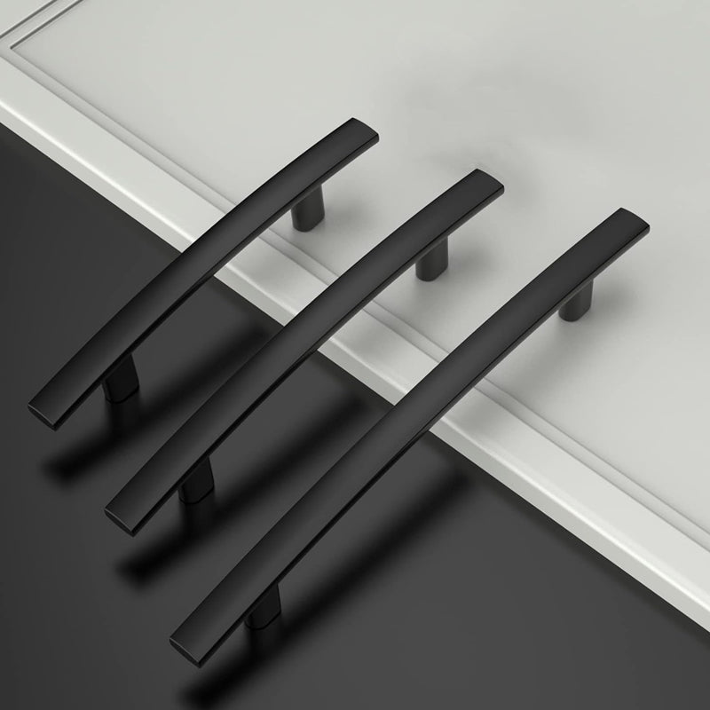 3 inch(C-C) Matte Black Kitchen Drawer Pulls Arch Cabinet Handles