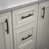 3 inch(C-C) Matte Black Kitchen Drawer Pulls Arch Cabinet Handles