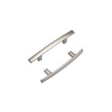 Brushed Nickel Cabinet Pulls，3"(76mm) Hole Centers Cabinet Handles Hardware Modern Arch Bar Drawer Pulls
