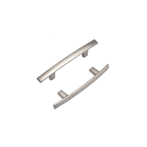 Brushed Nickel Cabinet Pulls，3"(76mm) Hole Centers Cabinet Handles Hardware Modern Arch Bar Drawer Pulls