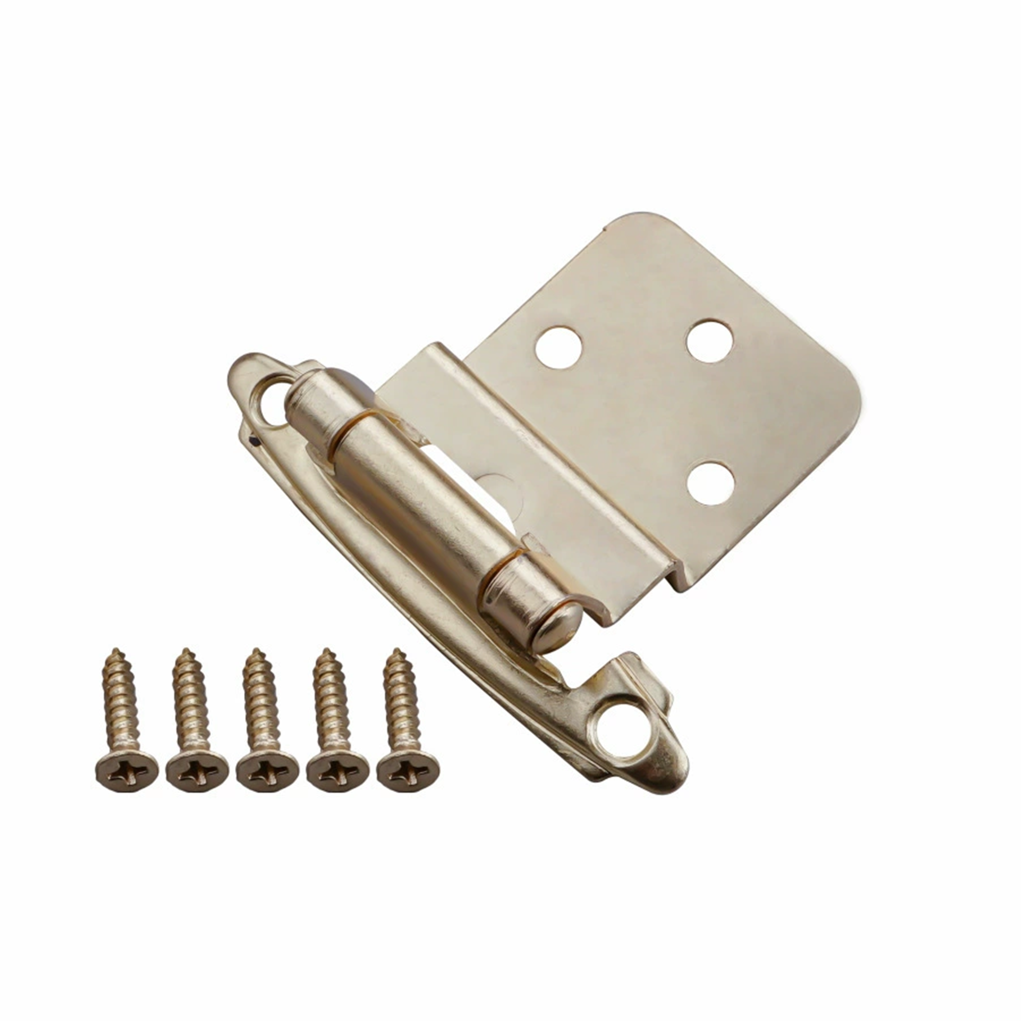 50 Pairs 3/8" Inset Matte Black Kitchen Cabinet Hinges，Self Closing Black Hinges(50 Pairs - 100 Pcs)