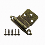 50 Pairs 3/8" Inset Matte Black Kitchen Cabinet Hinges，Self Closing Black Hinges(50 Pairs - 100 Pcs)
