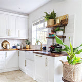 3.25 Inch(C-C) Brushed Brass Cabinet Pulls (3.25"，Customized Size)