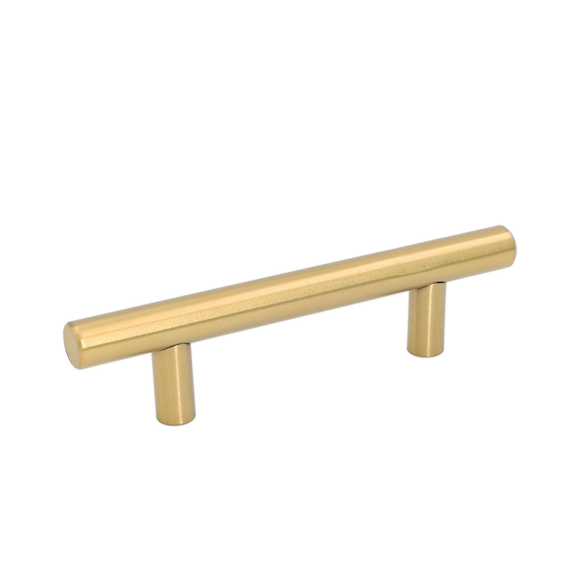 1 Pack Brushed Brass Drawer Pulls Brass Handles for Kitchen Cabinets