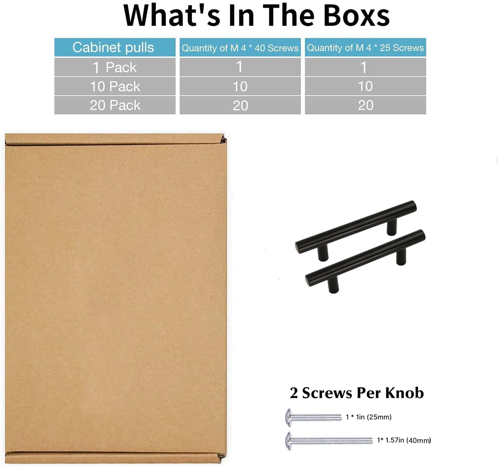 4.25 INCH(C-C) MATTE BLACK CABINET PULLS (4.25", CUSTOMIZED SIZE)