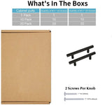4.25 INCH(C-C) MATTE BLACK CABINET PULLS (4.25", CUSTOMIZED SIZE)