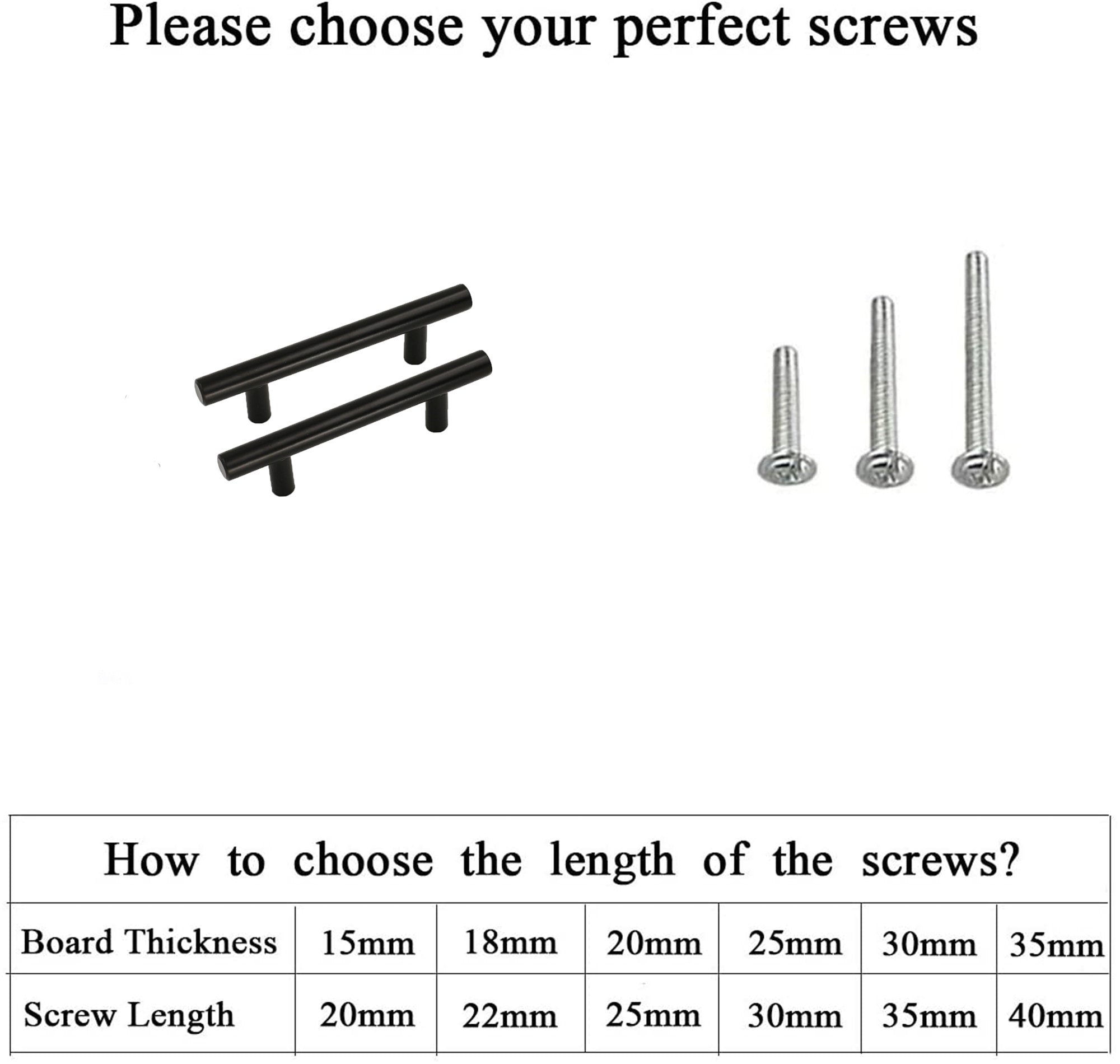 4.25 INCH(C-C) MATTE BLACK CABINET PULLS (4.25", CUSTOMIZED SIZE)