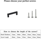 200 Pack 3.25 Inch(C-C) Matte Black Cabinet Pulls (3.25", Customized Size)