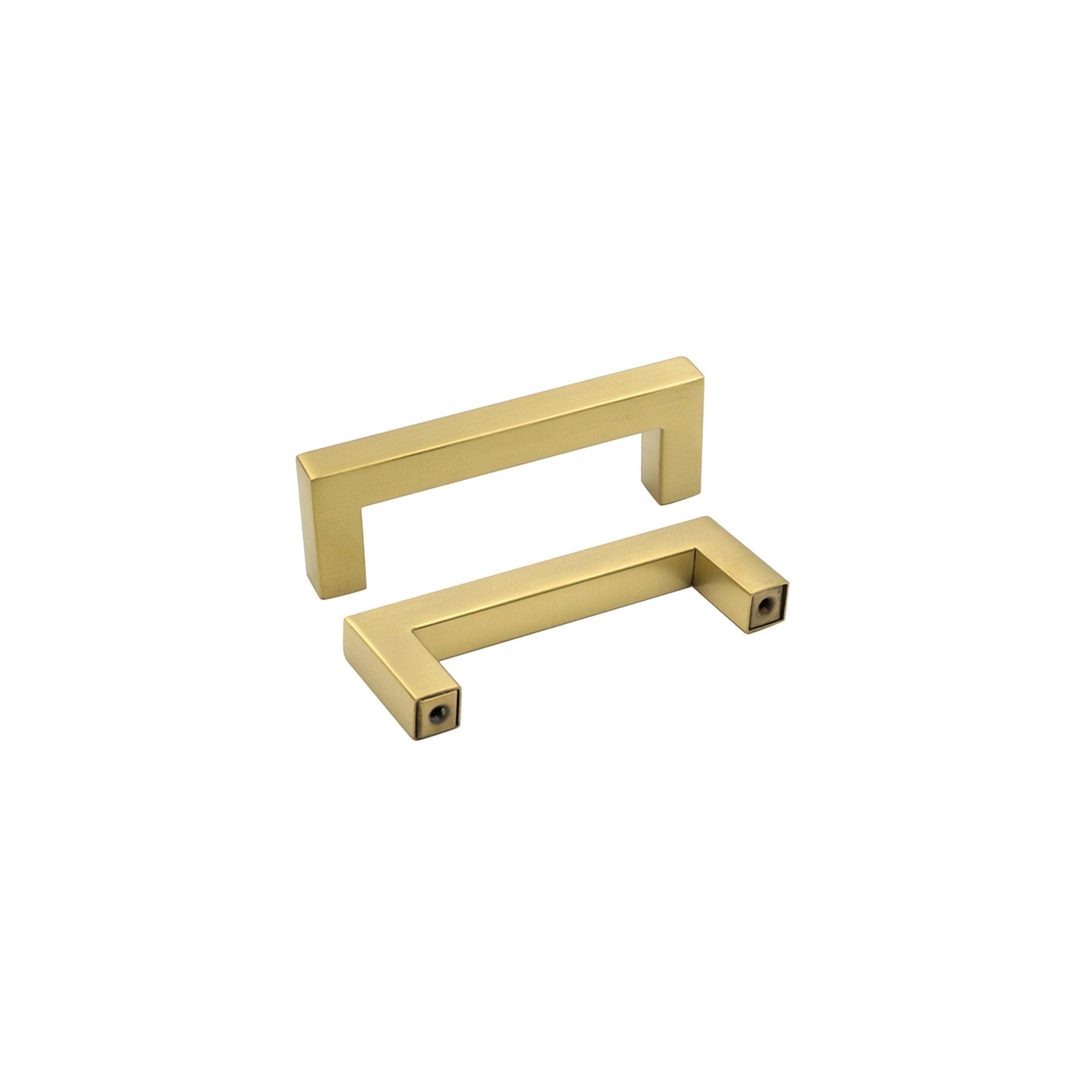 10 Pack 3.25 Inch(C-C) Brushed Brass Cabinet Pulls (3.25", Customized Size)