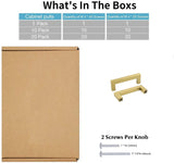 100 Pack 3.25 Inch(C-C) Brushed Brass Cabinet Pulls (3.25", Customized Size)