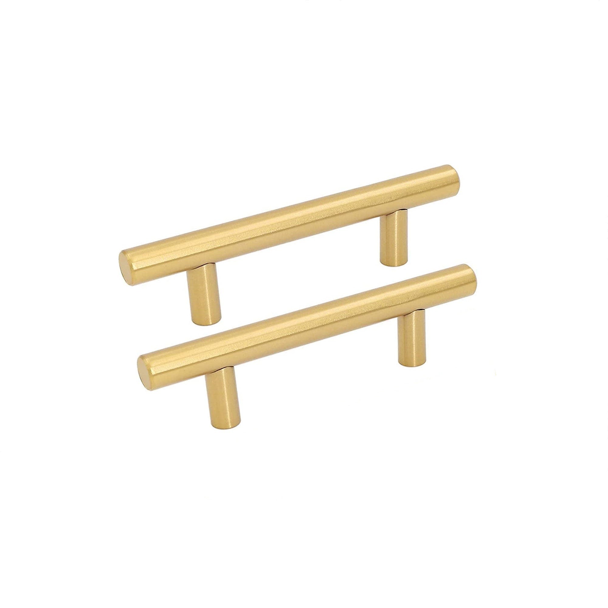 1 Pack Brushed Brass Drawer Pulls Brass Handles for Kitchen Cabinets