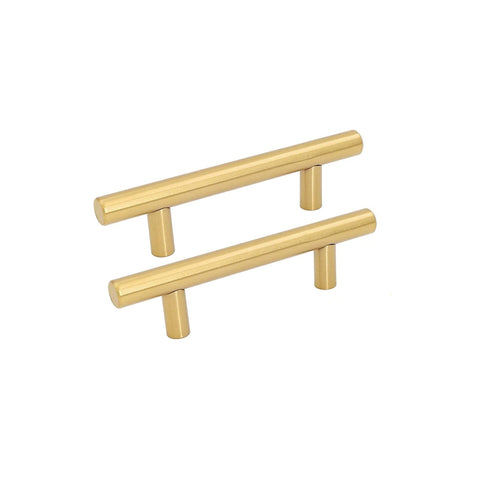 1 Pack Brushed Brass Drawer Pulls Brass Handles for Kitchen Cabinets