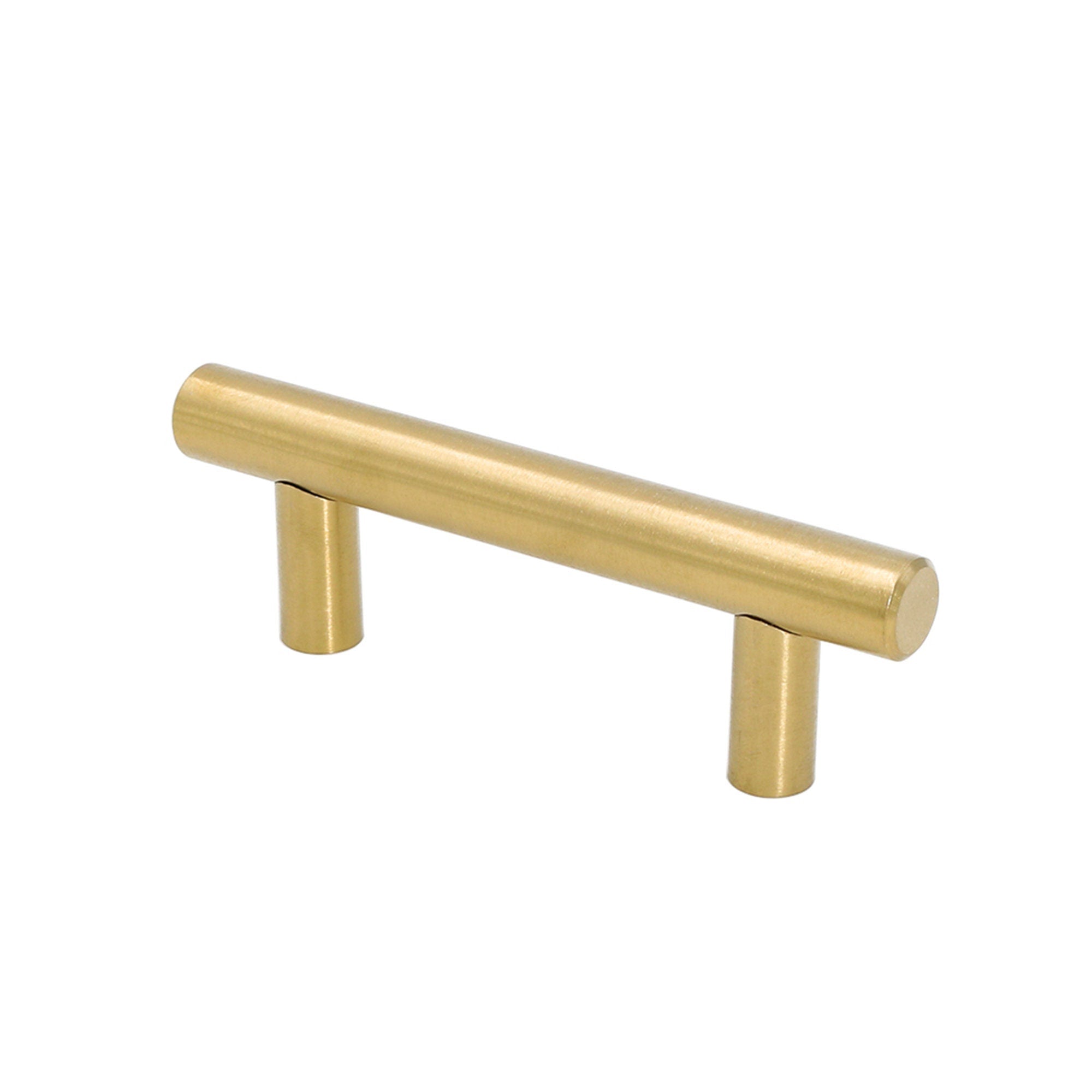 1 Pack Brushed Brass Drawer Pulls Brass Handles for Kitchen Cabinets