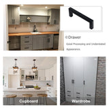 100 Pack 3.25 Inch(C-C) Matte Black Cabinet Pulls (3.25", Customized Size)
