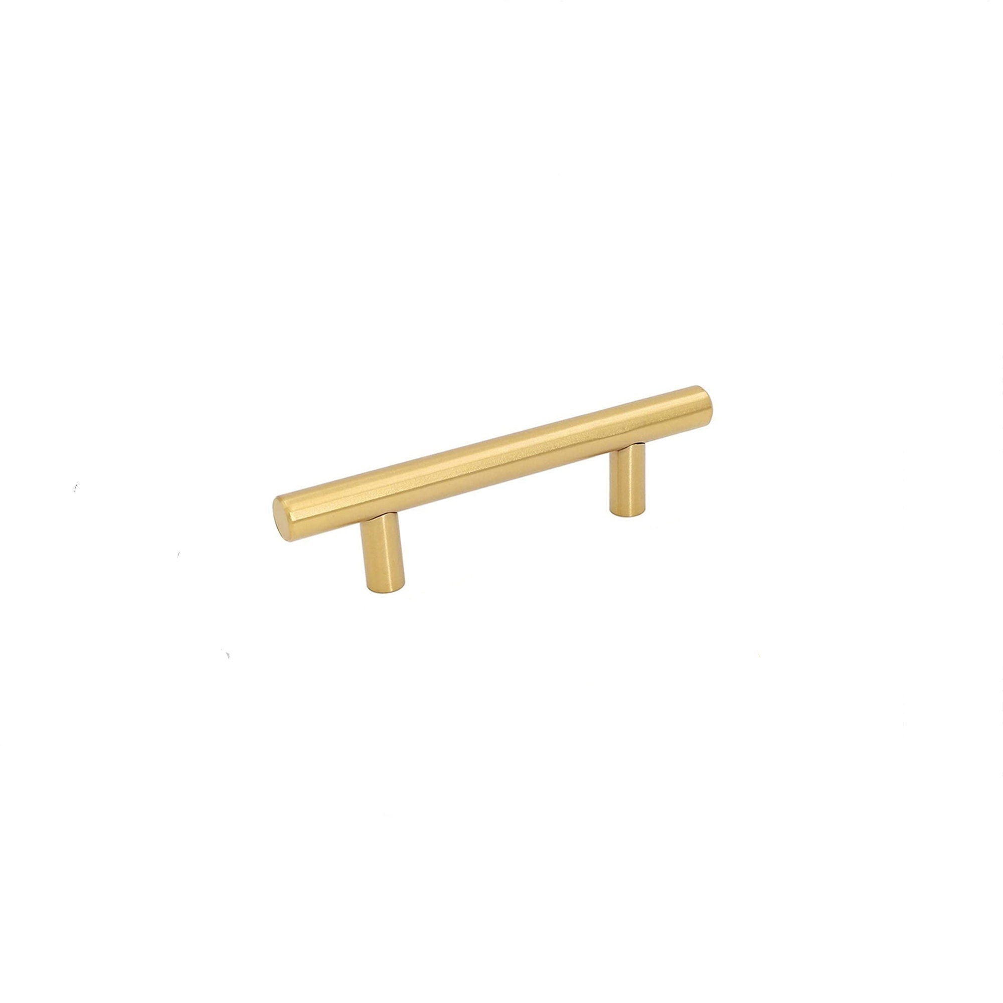 500 Pack 3.25 Inch(C-C) Brushed Brass Kitchen Cabinet Pulls (82mm，Customized Size)