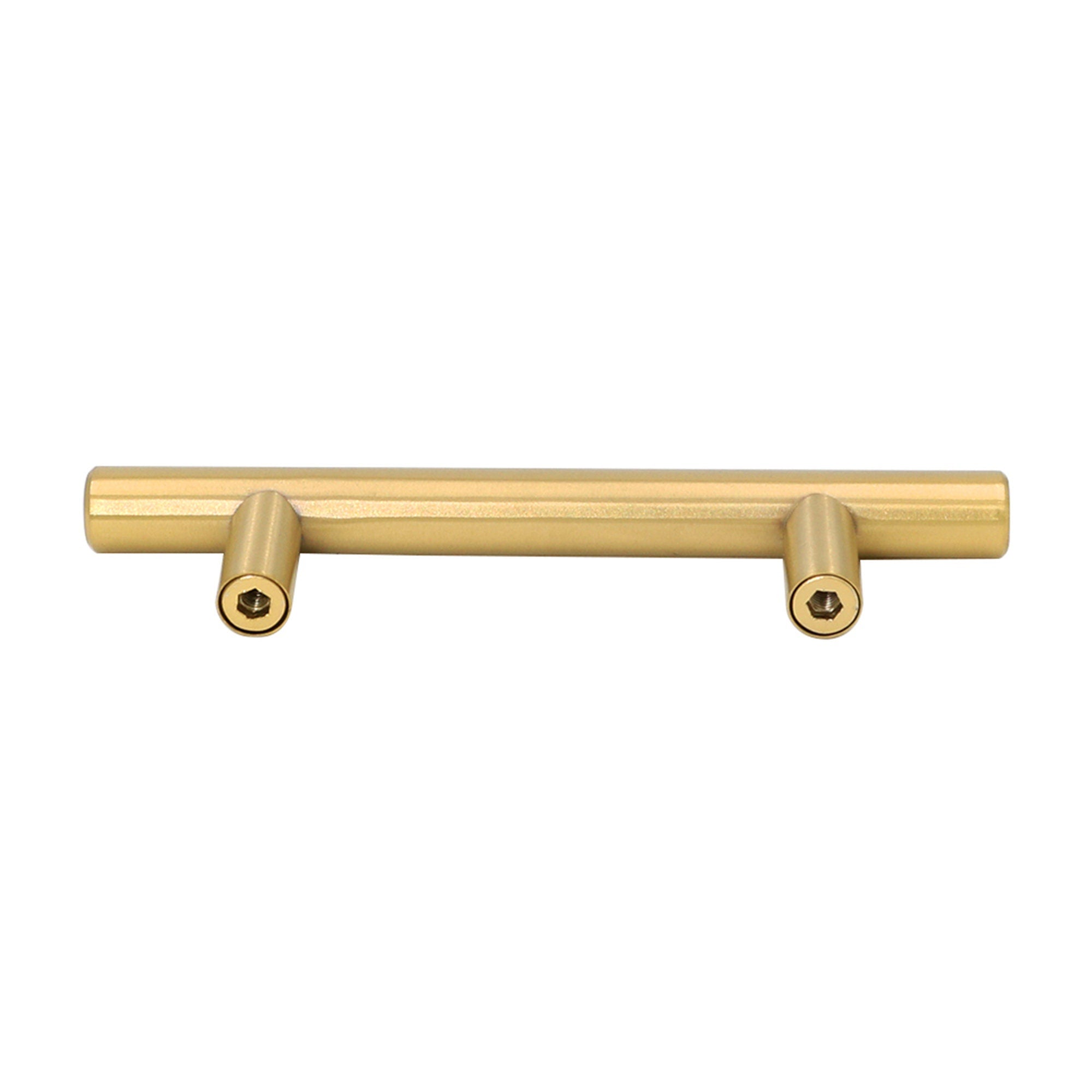 15 Pack 3.25 Inch(C-C) Brushed Brass Cabinet Handles (3.25"，Customized Size)