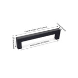 6 INCH(C-C) MATTE BLACK CABINET PULLS (152MM, CUSTOMIZED SIZE)