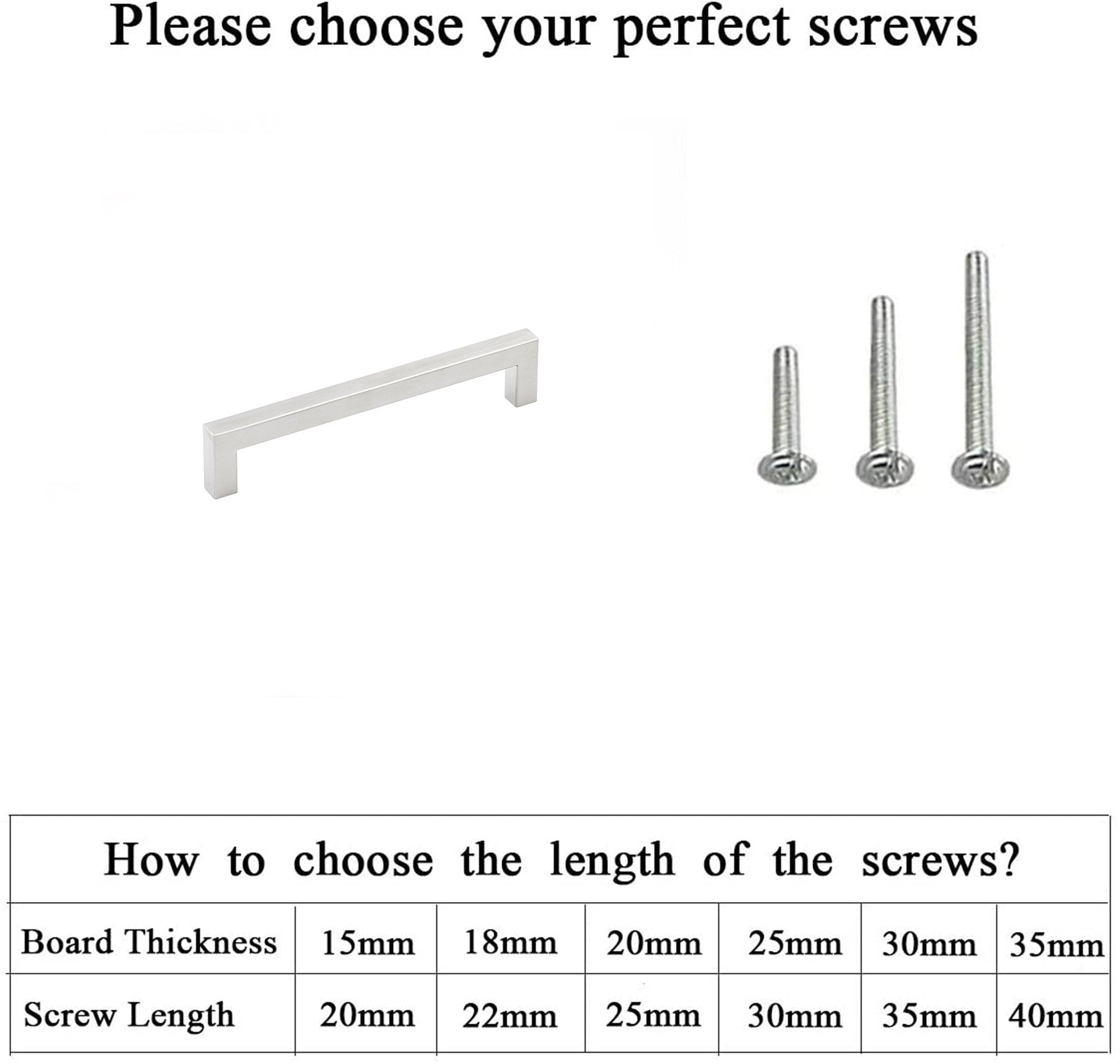 6 INCH(C-C) BRUSHED NICKEL CABINET PULLS (152MM, CUSTOMIZED SIZE)