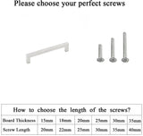 6 INCH(C-C) BRUSHED NICKEL CABINET PULLS (152MM, CUSTOMIZED SIZE)