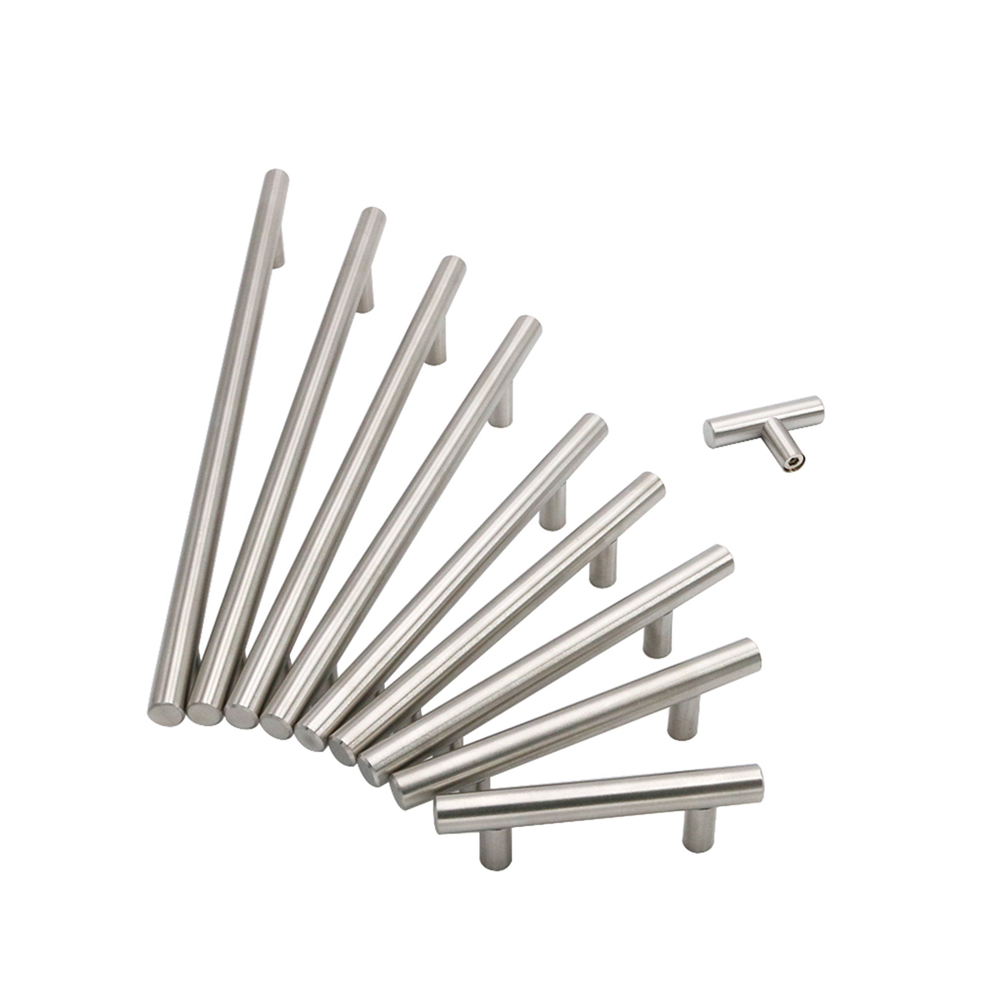 10 Pack 3.25 Inch(C-C) Brushed Nickel Cabinet Pulls (3.25"，Customized Size)