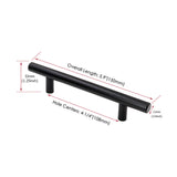 4.25 INCH(C-C) MATTE BLACK CABINET PULLS (4.25", CUSTOMIZED SIZE)