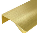 Modern Finger Edge Pulls Tab Pull 150mm/5.91" Length Finger Drawer Pulls (Brushed Brass)