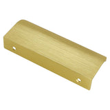 Modern Finger Edge Pulls Tab Pull 150mm/5.91" Length Finger Drawer Pulls (Brushed Brass)