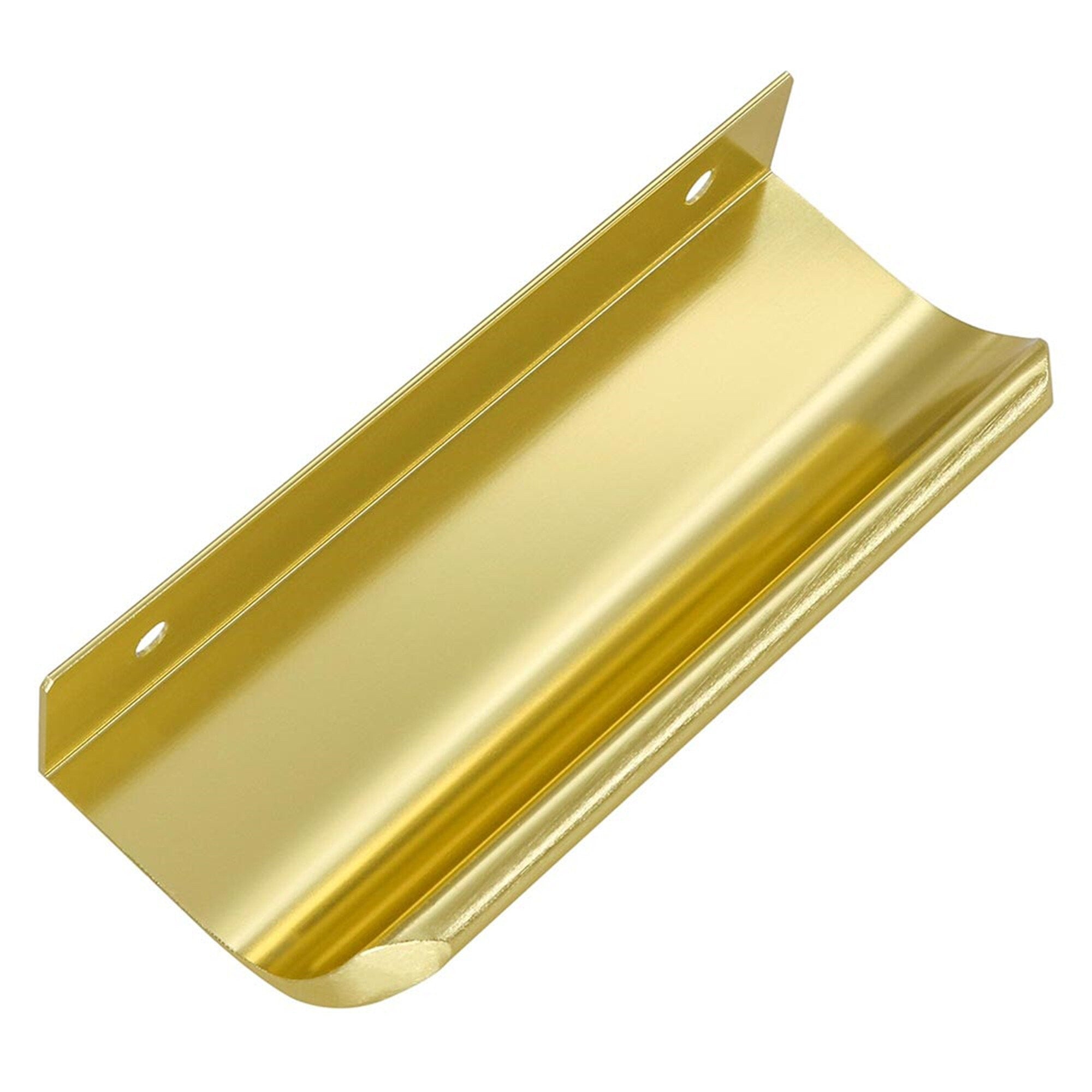 Modern Finger Edge Pulls Tab Pull 150mm/5.91" Length Finger Drawer Pulls (Brushed Brass)