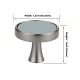 3.75" 5" Leather Handle Pulls，Light Green Leather Kitchen Cabinet Pulls( CC：96mm，128mm )