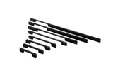 3.75"(C-C) Modern Cabinet Door Handles Aluminum Alloy Pulls (96mm，Black)