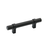 Black Modern Cupboard Handles Stainless Steel Pulls - Round Shape Series - Hole Centers(Knob, 3",3.5,3.75,4",5",6.25",7.5",8.8",10")