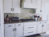Flat Black Cabinet Bar Handle Pulls - 3.75" (96mm) Hole Centers