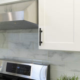 3in Kitchen Cabinet Handles Black Drawer Pulls - Matte Black T Bar Handle Pull - 3" (76mm) Hole Centers, 5" Overall Length