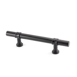 3.5 Inch Kitchen Cabinet Handles Drawer Pulls - Matte Black T Bar Handle Pull - 3.5" (90mm) Hole Centers, 5-9/10" Overall Length