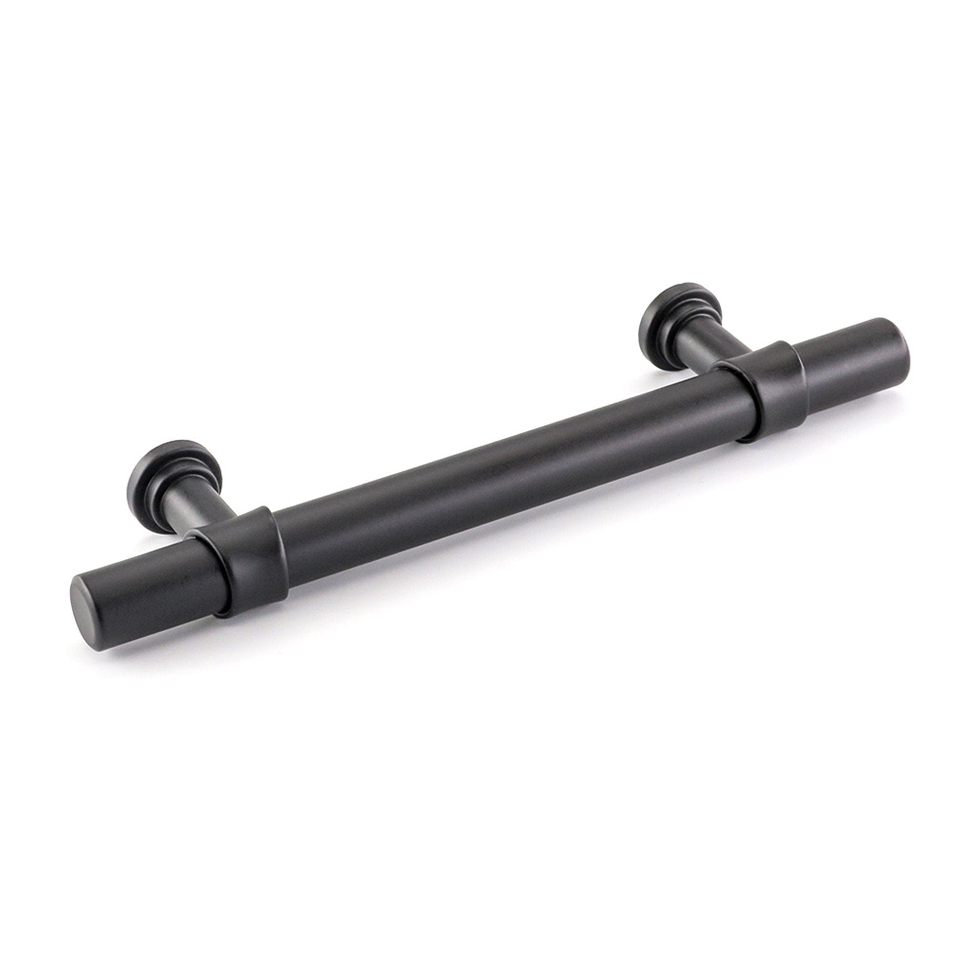 3.75in Black Drawer Pulls Kitchen Cabinet Handles - Matte Black T Bar Handle Pull - 3.75" (96mm) Hole Centers, 5.9" Overall Length