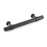3.75in Black Drawer Pulls Kitchen Cabinet Handles - Matte Black T Bar Handle Pull - 3.75" (96mm) Hole Centers, 5.9" Overall Length